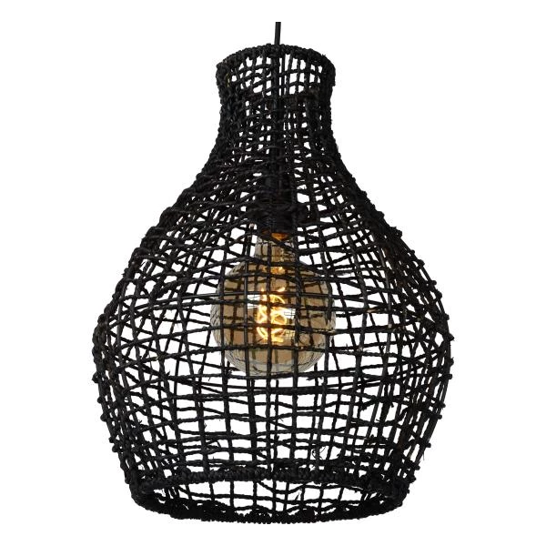 Lucide ALBAN - Pendant light - Ø 35 cm - 1xE27 - Black - detail 3